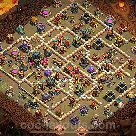 Die Clan War Base RH17 + Link 2025 - COC Rathaus Level 17 Kriegsbase (CK / CW) - #32