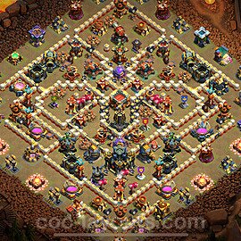 TH17 War Base Plan with Link, Anti Everything, Copy Town Hall 17 CWL Design 2025, #35