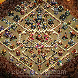 TH17 War Base Plan with Link, Copy Town Hall 17 CWL Design 2025, #38