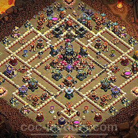 TH17 Anti 2 Stars CWL War Base Plan with Link, Legend League, Copy Town Hall 17 Design 2025, #4