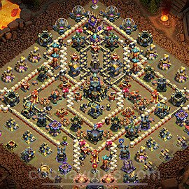 TH17 War Base Plan with Link, Copy Town Hall 17 CWL Design 2025, #47