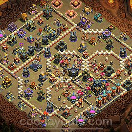 TH17 War Base Plan with Link, Anti Everything, Copy Town Hall 17 CWL Design 2025, #49