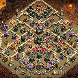 Die Clan War Base RH17 + Link, Anti Air / Electro Dragon 2025 - COC Rathaus Level 17 Kriegsbase (CK / CW) - #50