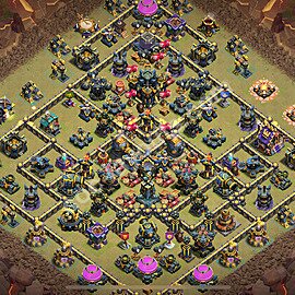 TH17 Anti 3 Stars CWL War Base Plan with Link, Anti Air / Electro Dragon, Copy Town Hall 17 Design 2025, #52