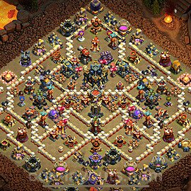 TH17 Anti 3 Stars CWL War Base Plan with Link, Anti Everything, Copy Town Hall 17 Design 2025, #6