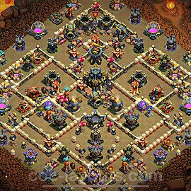 TH17 War Base Plan with Link, Copy Town Hall 17 CWL Design 2025, #60