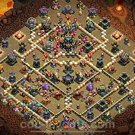 TH17 War Base Plan with Link, Copy Town Hall 17 CWL Design 2025, #61