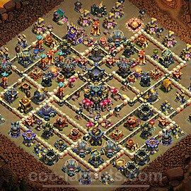 TH17 War Base Plan with Link, Anti Everything, Copy Town Hall 17 CWL Design 2025, #63