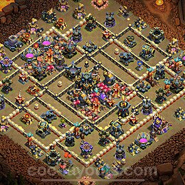 Die Clan War Base RH17 + Link, Anti Alles 2025 - COC Rathaus Level 17 Kriegsbase (CK / CW) - #64