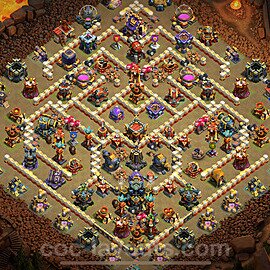 TH17 War Base Plan with Link, Anti Everything, Copy Town Hall 17 CWL Design 2024, #7