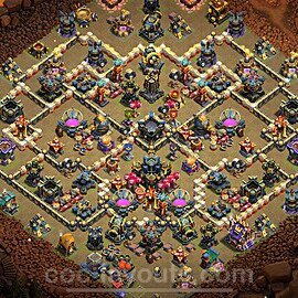 Municipio livello 17 Base di Guerra + Link, Anti Air / Electro Dragon - Miglior Disposizione Villaggio COC 2025 TH17 - #70