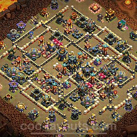 Die Anti 3 Sterne Clan War Base RH17 + Link 2025 - COC Rathaus Level 17 Kriegsbase (CK / CW) - #71