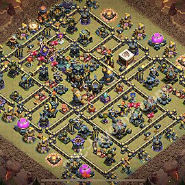 Ustawienie baza wojskowa TH17 z linkiem - Ratusz poziom 17 - COC 2025 - #8