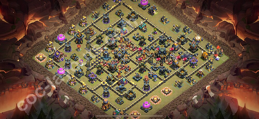 Municipio livello 17 Base di Guerra + Link, Anti Air / Electro Dragon - Miglior Disposizione Villaggio COC 2025 TH17 - #1
