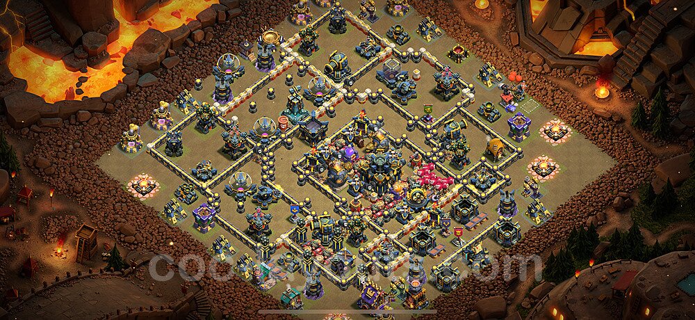 TH17 War Base Plan with Link, Anti 2 Stars, Copy Town Hall 17 CWL Design 2025, #111