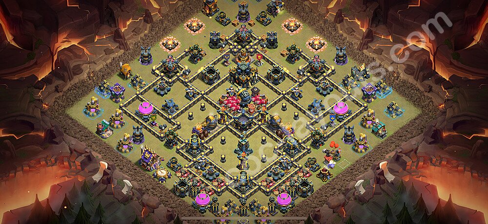 Die Clan War Base RH17 + Link, Anti Alles 2025 - COC Rathaus Level 17 Kriegsbase (CK / CW) - #117