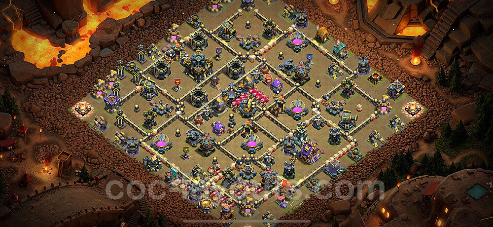 Die Clan War Base RH17 + Link 2025 - COC Rathaus Level 17 Kriegsbase (CK / CW) - #118