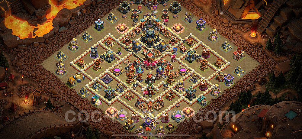 TH17 War Base Plan with Link, Legend League, Copy Town Hall 17 CWL Design 2024, #12