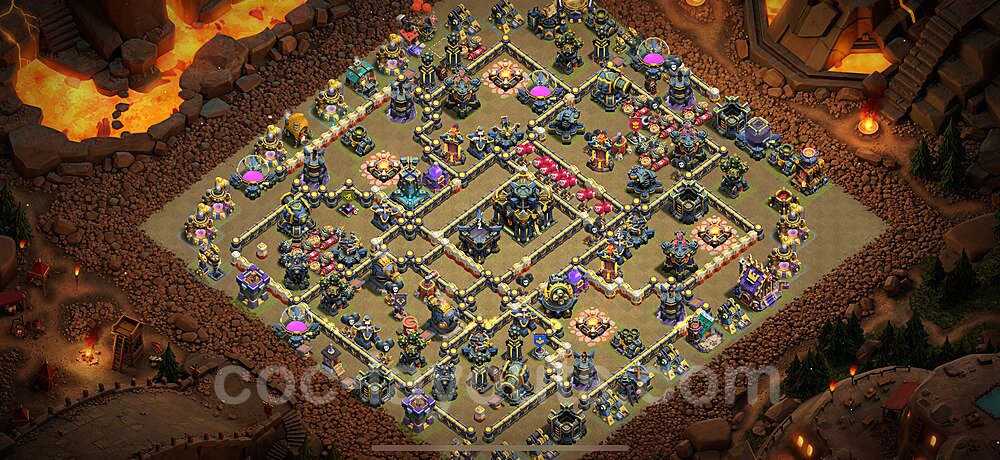 Municipio livello 17 Base di Guerra + Link - Miglior Disposizione Villaggio COC 2025 TH17 - #121