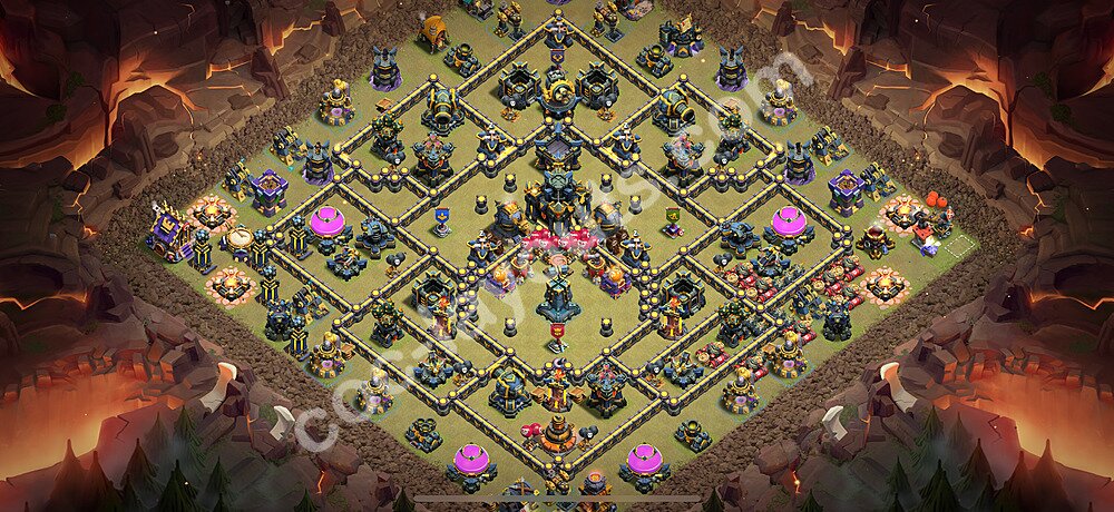 Die Anti 3 Sterne Clan War Base RH17 + Link, Anti Alles 2025 - COC Rathaus Level 17 Kriegsbase (CK / CW) - #125