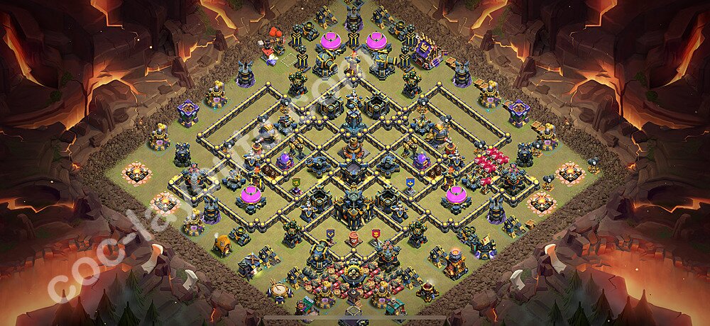 Военная База ТХ 17 2025 Анти 3 Звезды для Лиги Войны Кланов (КВ / ЛВК) Скопировать, #126