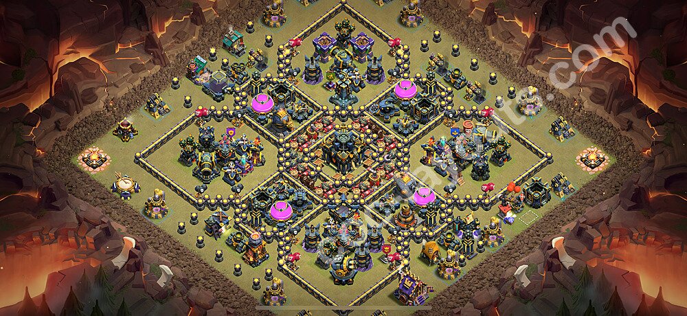 Municipio livello 17 Base di Guerra + Link, Anti tutto - Miglior Disposizione Villaggio COC 2025 TH17 - #135