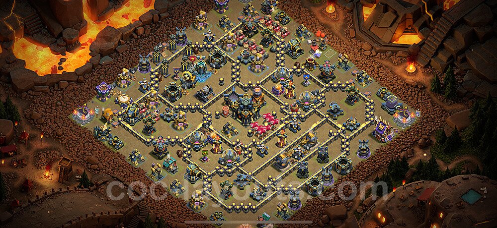 Die Anti 3 Sterne Clan War Base RH17 + Link 2025 - COC Rathaus Level 17 Kriegsbase (CK / CW) - #138