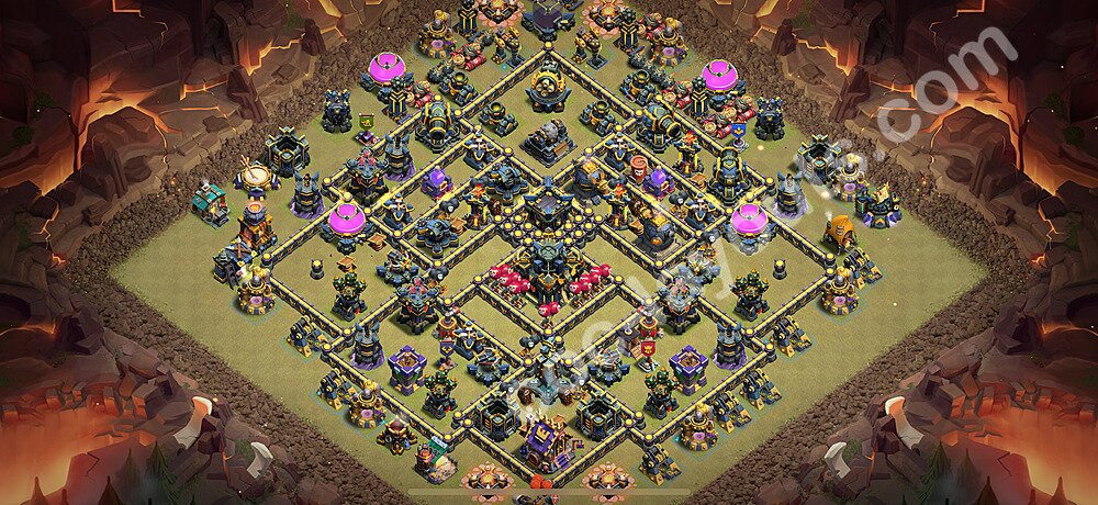 Municipio livello 17 Base di Guerra + Link, Anti tutto - Miglior Disposizione Villaggio COC 2025 TH17 - #139