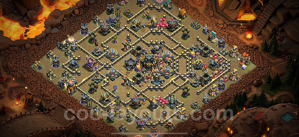 TH17 Anti 3 Stars CWL War Base Plan with Link, Anti Everything, Copy Town Hall 17 Design 2025, #140
