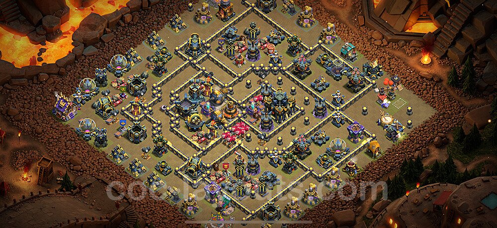Die Anti 3 Sterne Clan War Base RH17 + Link, Anti Alles 2025 - COC Rathaus Level 17 Kriegsbase (CK / CW) - #143