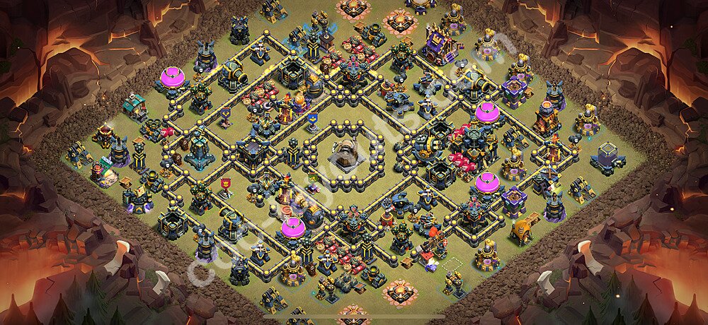 Die Clan War Base RH17 + Link 2025 - COC Rathaus Level 17 Kriegsbase (CK / CW) - #147