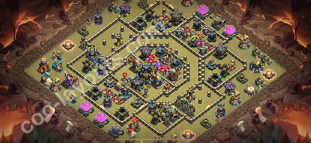 Municipio livello 17 Base di Guerra + Link, Anti tutto - Miglior Disposizione Villaggio COC 2025 TH17 - #150