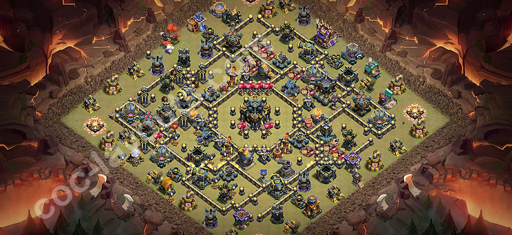TH17 War Base Plan with Link, Anti Everything, Copy Town Hall 17 CWL Design 2026, #162