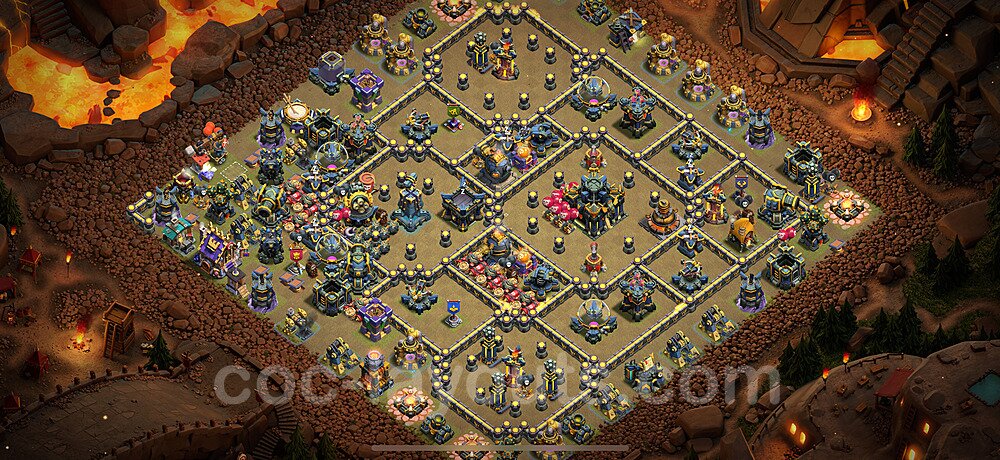 TH17 War Base Plan with Link, Copy Town Hall 17 CWL Design 2025, #163