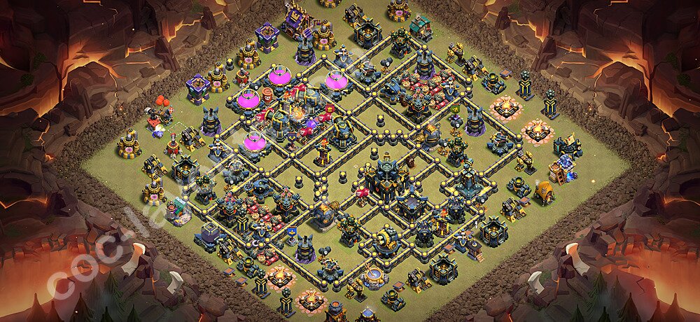 Municipio livello 17 Base di Guerra + Link, Anti tutto - Miglior Disposizione Villaggio COC 2026 TH17 - #166