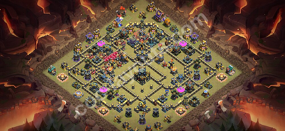 TH17 War Base Plan with Link, Copy Town Hall 17 CWL Design 2026, #168