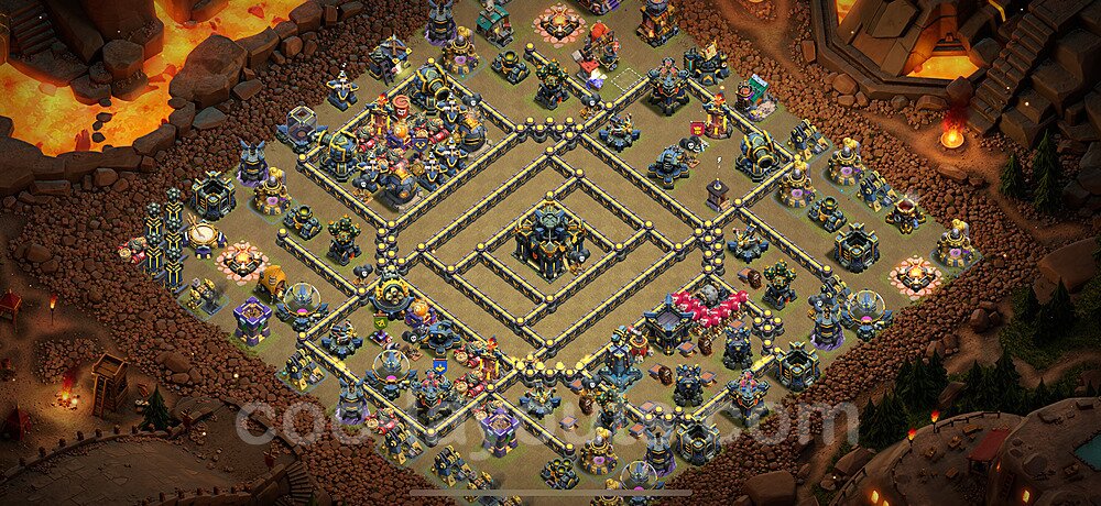 Die Clan War Base RH17 + Link 2025 - COC Rathaus Level 17 Kriegsbase (CK / CW) - #169