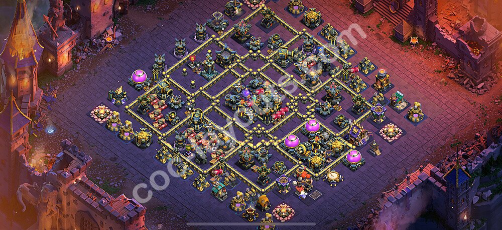 Top Base de Guerre HDV 17 + Lien (Link) 2025 gdc - Hôtel de Ville 17 Base Copier - #172