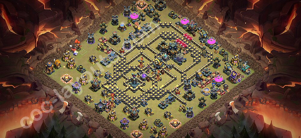 TH17 War Base Plan with Link, Copy Town Hall 17 CWL Design 2026, #185