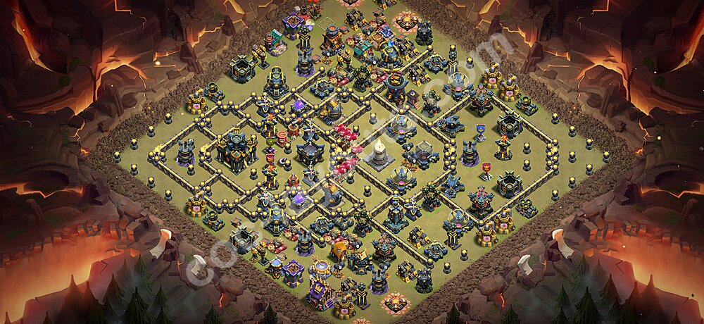 Die Anti 3 Sterne Clan War Base RH17 + Link 2026 - COC Rathaus Level 17 Kriegsbase (CK / CW) - #195