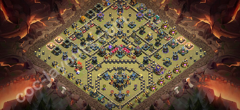 Top Anti 3 Etoiles Base de Guerre HDV 17 + Lien (Link) 2026 gdc - Hôtel de Ville 17 Base Copier - #197