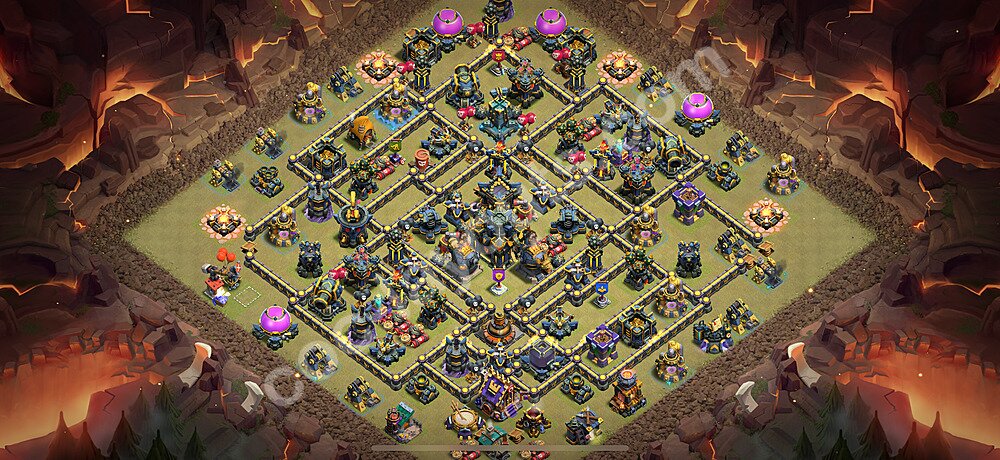 Top Anti 2 Etoiles Base de Guerre HDV 17 + Lien (Link), Anti Air / Electro Dragon 2025 gdc - Hôtel de Ville 17 Base Copier - #2