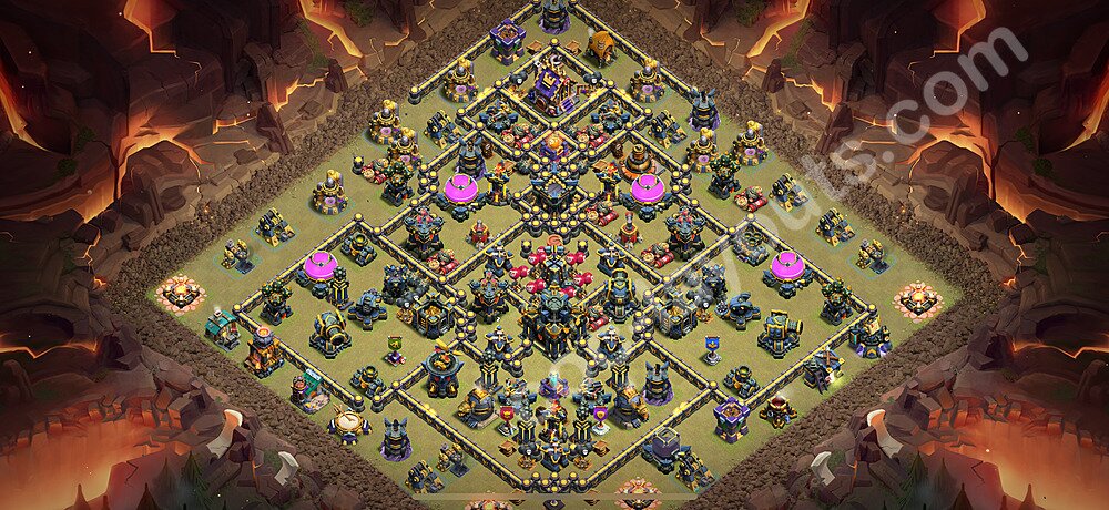 Municipio livello 17 Base di Guerra + Link - Anti 3 Stelle Disposizione Villaggio COC 2025 TH17 - #22