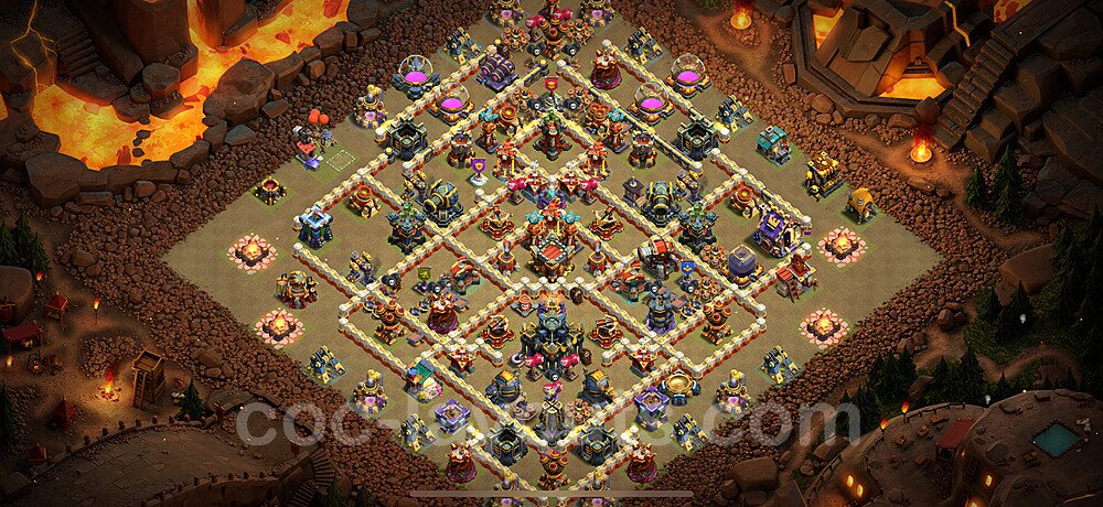 TH17 War Base Plan with Link, Copy Town Hall 17 CWL Design 2024, #26