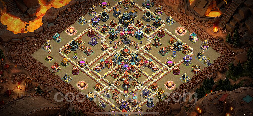 TH17 War Base Plan with Link, Anti Everything, Copy Town Hall 17 CWL Design 2024, #3