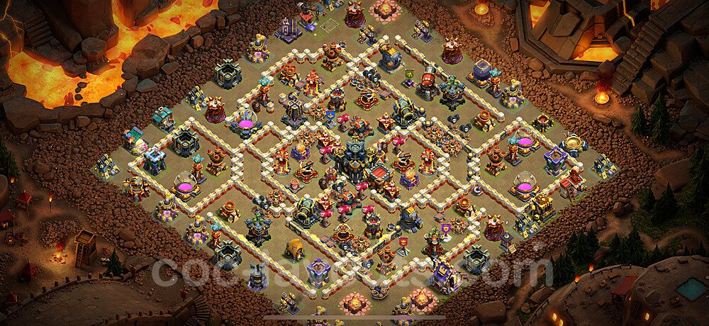 TH17 War Base Plan with Link, Anti Everything, Copy Town Hall 17 CWL Design 2024, #30