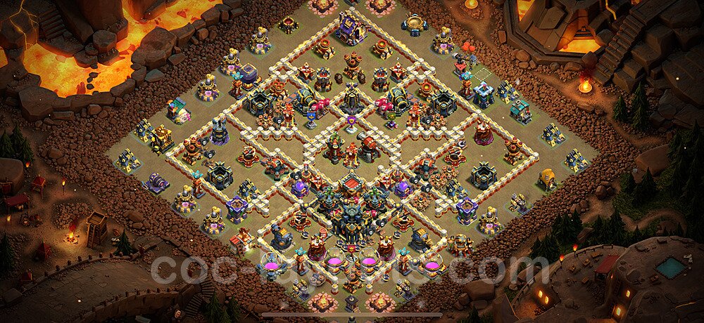 TH17 War Base Plan with Link, Copy Town Hall 17 CWL Design 2024, #31