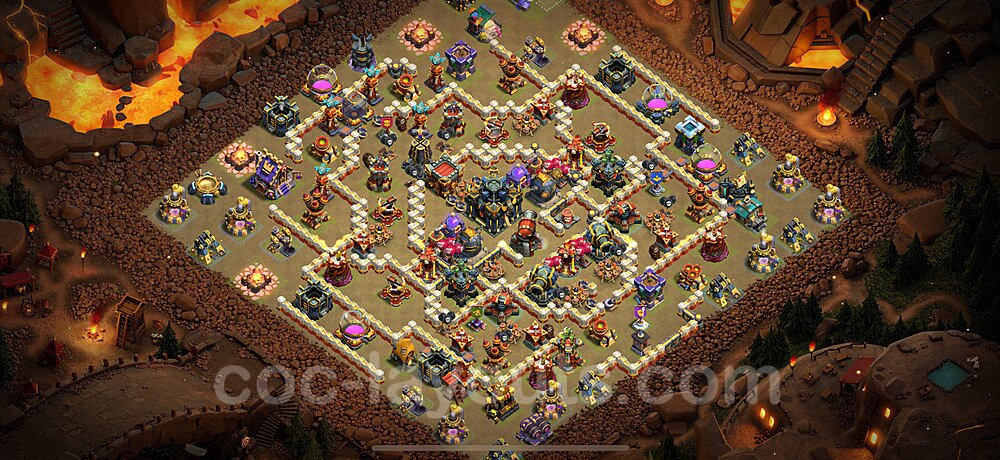 TH17 Anti 3 Stars CWL War Base Plan with Link, Anti Everything, Copy Town Hall 17 Design 2024, #33