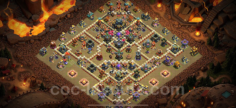 TH17 War Base Plan with Link, Anti Everything, Copy Town Hall 17 CWL Design 2024, #41