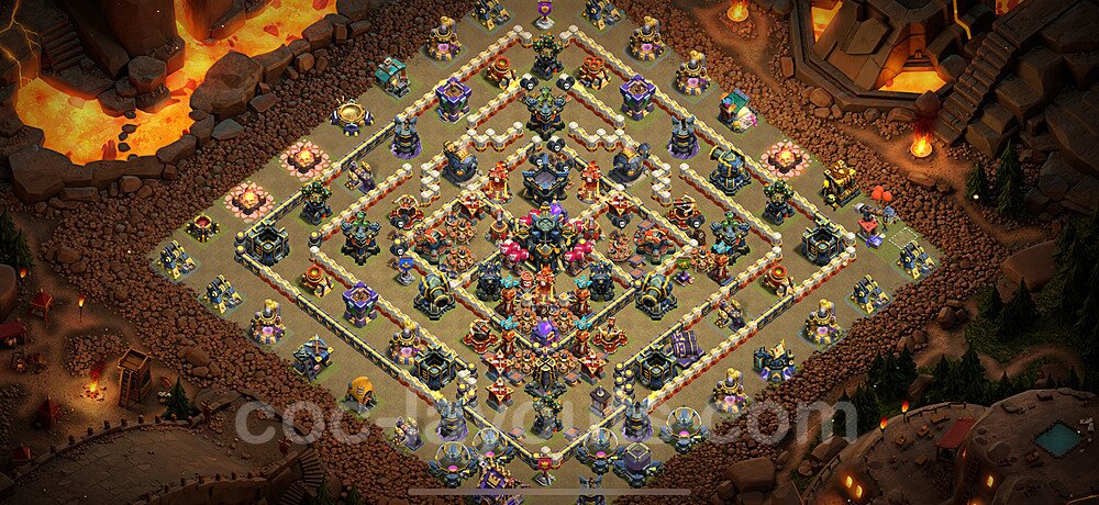 Die Anti 2 Sterne Clan War Base RH17 + Link 2024 - COC Rathaus Level 17 Kriegsbase (CK / CW) - #46